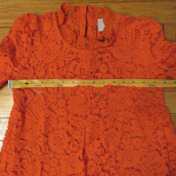 HD in Paris from Anthropologie - Dark orange/Red/Coral shirt - US 2 - VGUC - Picture 2 of 5
